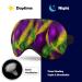 Mardi Gras Palms Sleep Mask - Adjustable Eye Cover for Men and Women, Blocks Light for Night Travel and Nap - Buy Online on GoSupps.com