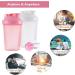 Seezi Protein Shaker Bottle 400ml - Leakproof & BPA Free | 2-Pack White & Pink | Perfect for Supplement Shakes & Creamy Protein Mixes - Buy Online on GoSupps.com