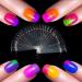 AHIER Nail Swatch Sticks - 100 Pack | Fan-shaped False Nail Art Tips for Gel Polish Display & Practice - Buy Online on GoSupps.com