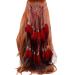 Feder headband boho hair bands sequin hippie indian frontal ligaments festival party decoration headdress hair jewelry for women and girls (red)