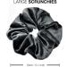 2 PCS Premium Large Dark Grey Velvet Hair Scrunchies for Women, Girls, and Kids | Updo Ponytail Bobble Scrunchy Holder - Buy Online on GoSupps.com