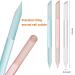 3-Piece Glass Cuticle Pusher & Remover Set with Nail File - Manicure/Pedicure Tools for Nails/Cuticles (Pink/Blue/Transparent) - Buy Online on GoSupps.com