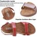 Creev Women's Flat Sandals - Breathable Open Toe Non-Slip Flip-Flops & Hiking Shoes for Summer & Beach - Available in Brown & Pink (EU Sizes 41-44) - Buy Online on GoSupps.com