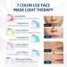 foreverLily 7 Color LED Face Light Therapy Mask PDT Portable Photon Therapy Mask Skin Rejuvenation LED Mask Skin Tightening Facial Mask for Blackhead Spot Redness Wrinkle Anti-aging - Buy Online on GoSupps.com