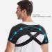 Posture Corrector Double Shoulder Support Brace - Adjustable Sweat-Wicking Injury Prevention Strap for Fitness & Running (S - Buy Online on GoSupps.com