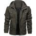 Buy Hanxiulin Oversized Plush Hoodie Jacket - Men's Winter Woolen Coat with Color Variants | Cozy Quilted Outerwear - Buy Online on GoSupps.com
