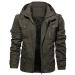 Hanxiulin coat plush jacket hoodie jacket oversize winter coat men woolen coat winter color variants transition jacket quilted jacket autumn coat coat outerwear jacket winter jacket green m