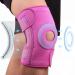 Knee Support Brace for Women Woman Adjustable Compression Sleeves with Patella Pads&Side Stabilizers Targeted for Ligament Damage/Arthritis Relief/Meniscus Tear/Running/Walking XS-M(11" to 15") Rose XS-M(11" to 15"/28cm to 40cm)