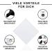 Klihn Microfiber Glasses Cleaning Cloth 8-Pack | Professional Quality Lens & Display Care | Washable 18x16cm | Black & White Storage Bag - Buy Online on GoSupps.com
