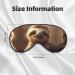 SSIMOO Adorable Sloth Sleep Mask - Adjustable Breathable Eye Mask for Comfortable Sleep | International Shipping Available - Buy Online on GoSupps.com