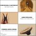 Parcelona French Slim Crystal Clear Tortoise Brown Celluloid Hair Claw Clip for Fine Hair - Women/Girls - Buy Online on GoSupps.com
