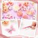 Bencailor 30-Piece Handmade Flower Butterfly Hair Clips - Realistic Floral Hair Accessories for Bride Women Wedding Girls (Pink White) - Buy Online on GoSupps.com