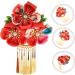 FOMIYES Hair Jewelry Kimono Floral Barrettes Asian Hair Accessories Hair Grips Flower Hair Clip Fan Tassel Hair Clip Womens Hanfu Hair Accessories Hairpin Hair Piece Bride Chinese Style M Red - Buy Online on GoSupps.com