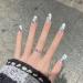 Temperament-enhancing manicure hand-made French-style nail polish clean and white hand-decorated detachable nail patch.(M) - Buy Online on GoSupps.com