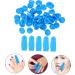 OSALADI Nitrile Finger Cots - 100pcs Sky-blue Finger Protection Covers for Relief & Protection | Durable Butyronitrile Finger Covers 6.50X2.50X2.50CM - Buy Online on GoSupps.com