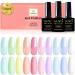 Yueshop 80ml Macaron Candy Pastel Gel Polish Set - 10 Colors UV/LED Soak Off Long Lasting Varnish for Manicure - Buy Online on GoSupps.com