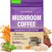 Mushroom Coffee Organic 11 Mushrooms + 8 Adaptogenic Herb Mushroom Coffee for Focus Energy Digestion & Immune Support| Cordyceps Lion s Mane Reishi Chaga & Ashwagandha| Gluten Free 30 Servings 5.3 Ounce (Pack of 1)
