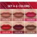 Topcent Matte Liquid Lipstick Set - 6 Nude Colors, Non-Stick Cup, Waterproof, Long-Lasting Lip Makeup - Gift Set for Women - Lip Stains Pack (SET-A) - Buy Online on GoSupps.com