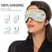 WELLDAY Blooming Flowers Sleep Mask - Adjustable Soft Eye Shade Cover for Men & Women | Comfortable Blindfold to Blockout Light - Buy Online on GoSupps.com
