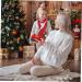 Amosfun Christmas Scarf for Kids | Perfect Gifts for Children | Stylish 124x19cm Knit Scarf for Men & Women | Holiday Tree Design - Buy Online on GoSupps.com