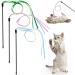 Amaxiu cat band Magic wand toys 3 pieces interactive cats rainbow stick straight for cats in the interior color