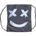 Chilino Unisex Smiley Foldable Shopping Bag Large and Stable Environmentally Friendly L Black