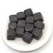 Crystal Hole 1pcs Natural Black Volcanic Lava Quartz Crystals and Stones Tumbled Bulk Specime Stones Home Aquarium Decoration Crystal Hole
