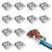 12Pcs Magnesium Pencil Sharpener Survival New Metal Pencil Sharpener with Double Holes Hand Pencil Sharpener for Pencils Schools Offices Art Projects