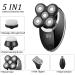5 in 1 Electric Head Shaver for Bald Men - IPX7 Waterproof Adjustable & Rechargeable Razor | Unisex Hair Trimmer with 5 Floating Heads - Buy Online on GoSupps.com
