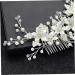 Didiseaon Pearl Hair Barrettes Pearl Flower Hair Comb Bride Insert Comb Bridal Hair Clip Bridal Headdress Wedding Headpiece Prom Headpiece Accessories Bridesmaid - Buy Online on GoSupps.com