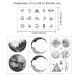 Konsait 78pcs Temporary Tattoos for Girls Women - Waterproof Fake Body Art Sticker Set - Cartoon Space Theme - Buy Online on GoSupps.com