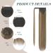 Fine Long Smooth Ponytail Hair Extension | Synthetic Braid for Women - Light Brown 60cm - Caramel Brown & Ash Blonde Mix - Buy Online on GoSupps.com