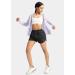 Women's Running Shorts with Zipper Pockets - Quick Dry Athletic Workout Shorts - Comfy Liner - Black, Large - Buy Online on GoSupps.com