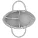 Conthfut Baby Diaper Caddy Organizer - 100% Cotton Canvas Nursery Storage Bin & Car Organizer - Stylish Rope Portable Tote Bag - Top Baby Shower Basket - Gray - Buy Online on GoSupps.com