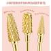 YaFex 7 Pcs Carbide Nail Drill Bits Set - Professional Tungsten for Acrylic & Gel Nail Removal - Gold - Buy Online on GoSupps.com