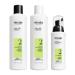 NIOXIN System 2 - for Natural Hair Advanced Hair Loss - Kit/Shampoo/Conditioner/Scalp Care