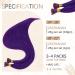 Runature Purple Hair Recovery Remy I Tip Extensions - 50cm 20 Inch Real Hair Bonding Extensions for Smooth Hair #Purple - Buy Online on GoSupps.com