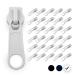 Doja Barcelona |Zipper zipper |25mm |Pack 30 |Zipper Slider number 3 |White |Zipper slide for sewing |Zipper puller clothing coats jackets skirts sleeping bag