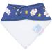 Dotty Fish Organic Cotton Baby Bandana Bibs | Super Absorbent Teething Bibs for Boys Girls | Clouds Design | One Size | Unisex - Buy Online on GoSupps.com