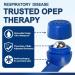 Lung Exerciser - Acapella Flutter Valve Device for Mucus Clearance & Lung Expansion | Breathing Trainer for Recovery - Dark Blue-e - Buy Online on GoSupps.com