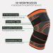 Knee Support 2-Pack - Adjustable Sports Knee Sleeves for Pain Relief Meniscus Tear Arthritis & Inflammation | Unisex | Orange S - Buy Online on GoSupps.com