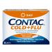 CONTAC Cold + Flu Maximum Strength Acetaminophen Daytime Multi-Symptom Relief for Nasal Congestion Sinus Pressure Sore Throat Head & Body Aches Fever Non-Drowsy 24 Caplets