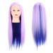 Long-lasting to practical hairdressing training accessories lichen shop handicraps hair-styling shop window puppet easy hair combing for stylists for hairdressers (Light Purple)