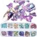 Surakey Nail Art Decoration Kit Mermaid Nail Glitter Set 12 Grids Irregular Nail Sequins Flakes Crystal Rhinestones Holographic Glitter Sequins Nail Art Foils Effect Acrylic Nail Powders Paillette Type C - Buy Online on GoSupps.com