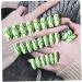 3set Detachable Long Coffin False Nails with Designs Press on Nails Wearable Fake Nail Decor Full Cover Art Tips - Buy Online on GoSupps.com