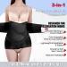 3-in-1 Postpartum Belly Wrap Abdominal Binder & C-Section Recovery Belt - X-Large ZBlack - Buy Online on GoSupps.com