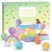 Bath Bombs Gift Set 12 Fizzy Bubble Bath Bombs Handmade Organic Natural Vegan Spa Bath Bomb Kit with Different Organic Essential Oils