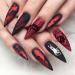 DPKOW 6pcs Halloween Nail Art Stencils | 260+ Designs for DIY Manicure | Witch Skull Pumpkin Ghost Bat Spider Templates for Women & Girls - Buy Online on GoSupps.com