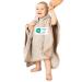 ULLENBOOM BADEPONCHO BABILY Terry from 100% cotton (Oeko-Tex certified) and made in EU-ideal as a bath towel and bathrobe for children and babies from 1-3 years of sand for 1-3 years