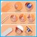 FANDAMEI Press on Toenails - 576PCS in 24 Colors | French Tip Glitter & Matte Glossy | Perfect Fake Toe Nails for Nail Art - Buy Online on GoSupps.com